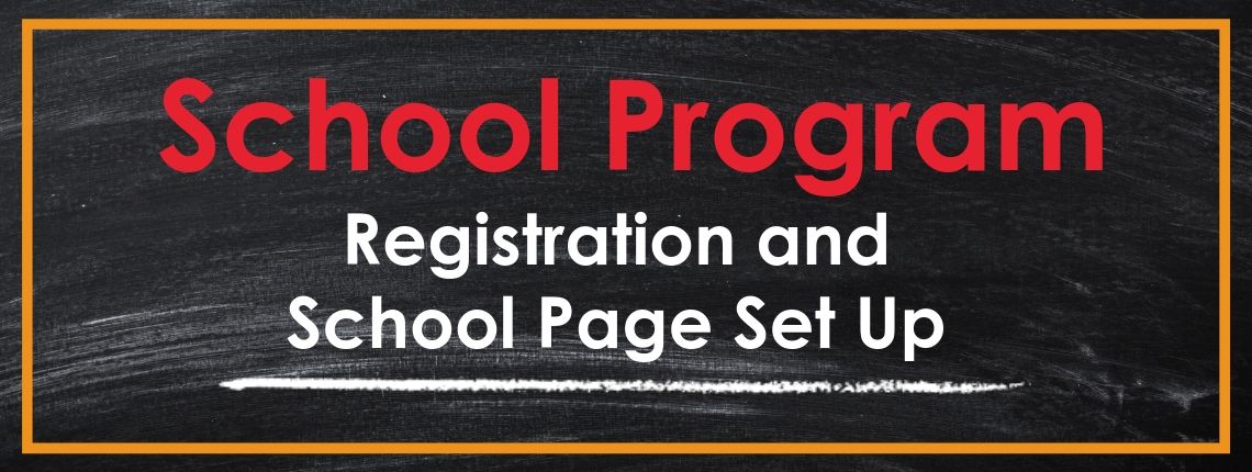 Registration and school page set up