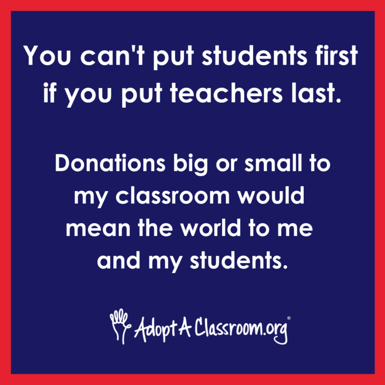 Classroom Fundraising Templates for Teachers | AdoptAClassroom.org