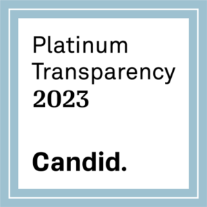 A Platinum Transparency 2023 Candid logo.