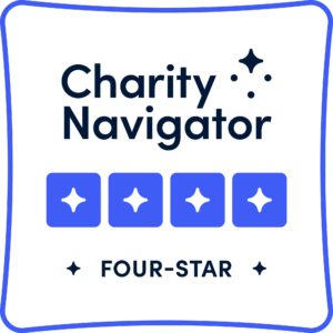 A Charity Navigator Four-Star logo.